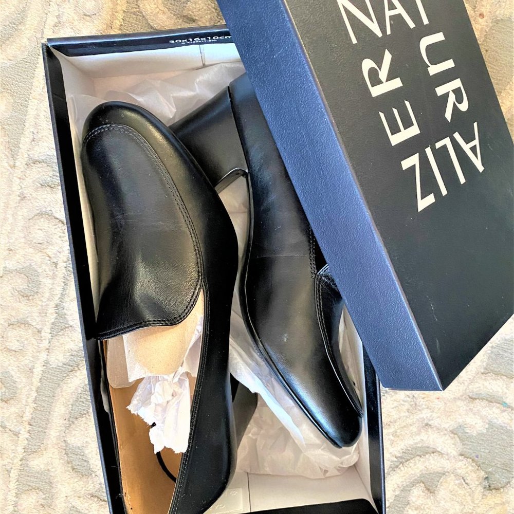 Leather Heeled Loafers - Picture 3 of 6